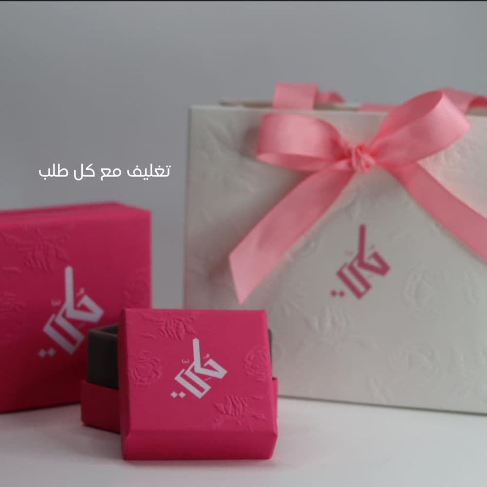 خاتم فلوريا وردي | فضة عيار 925