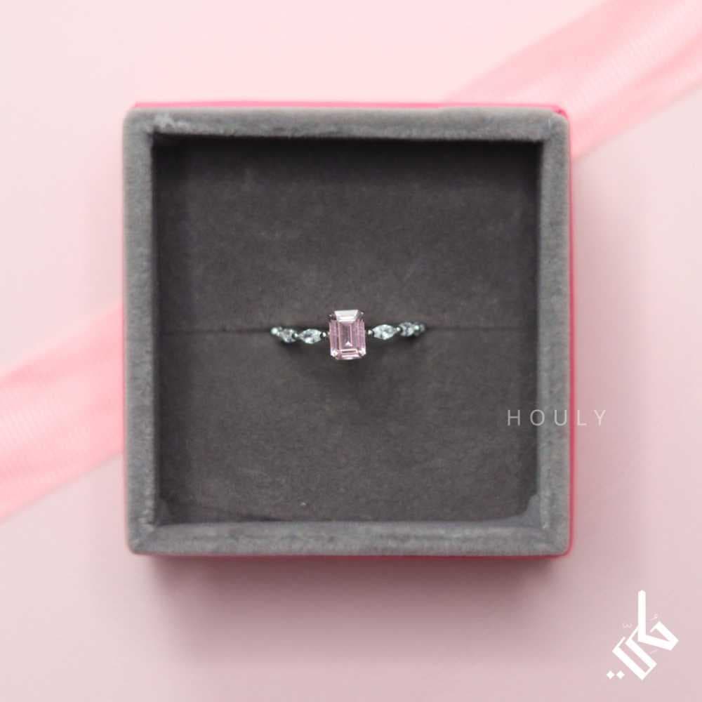 خاتم جوري وردي  | فضة عيار 925