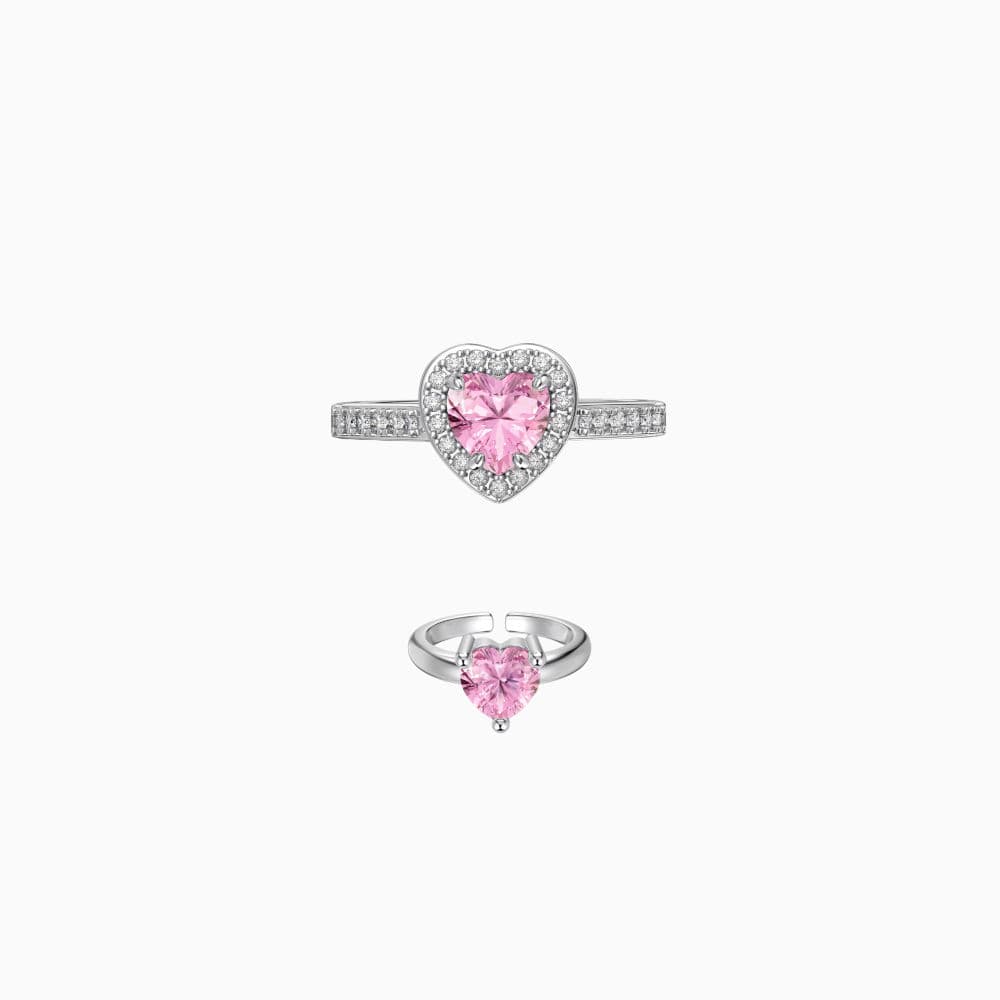 خاتم آيلا وردي | انا و ماما | فضة عيار 925